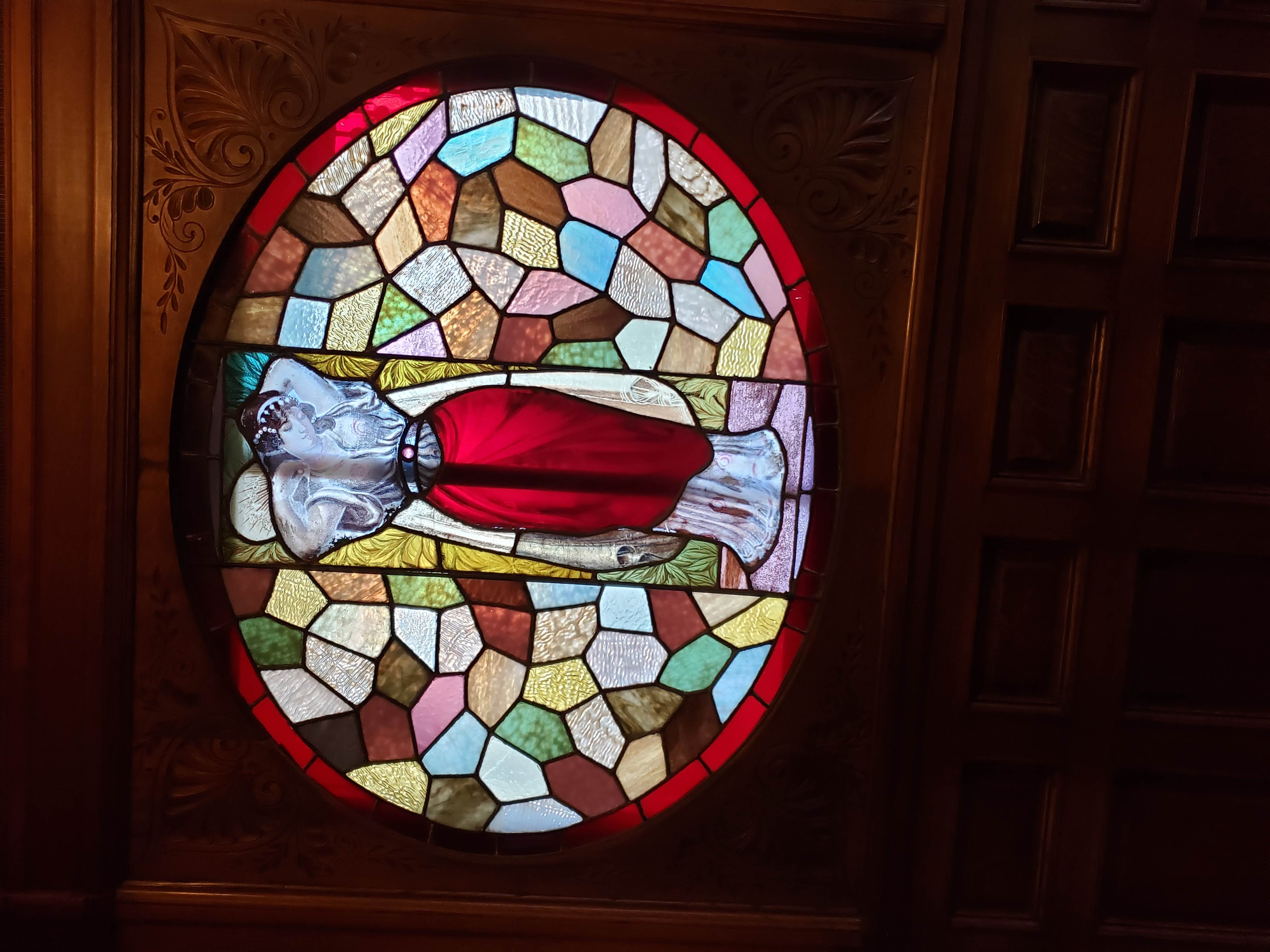 Stained glass entry window